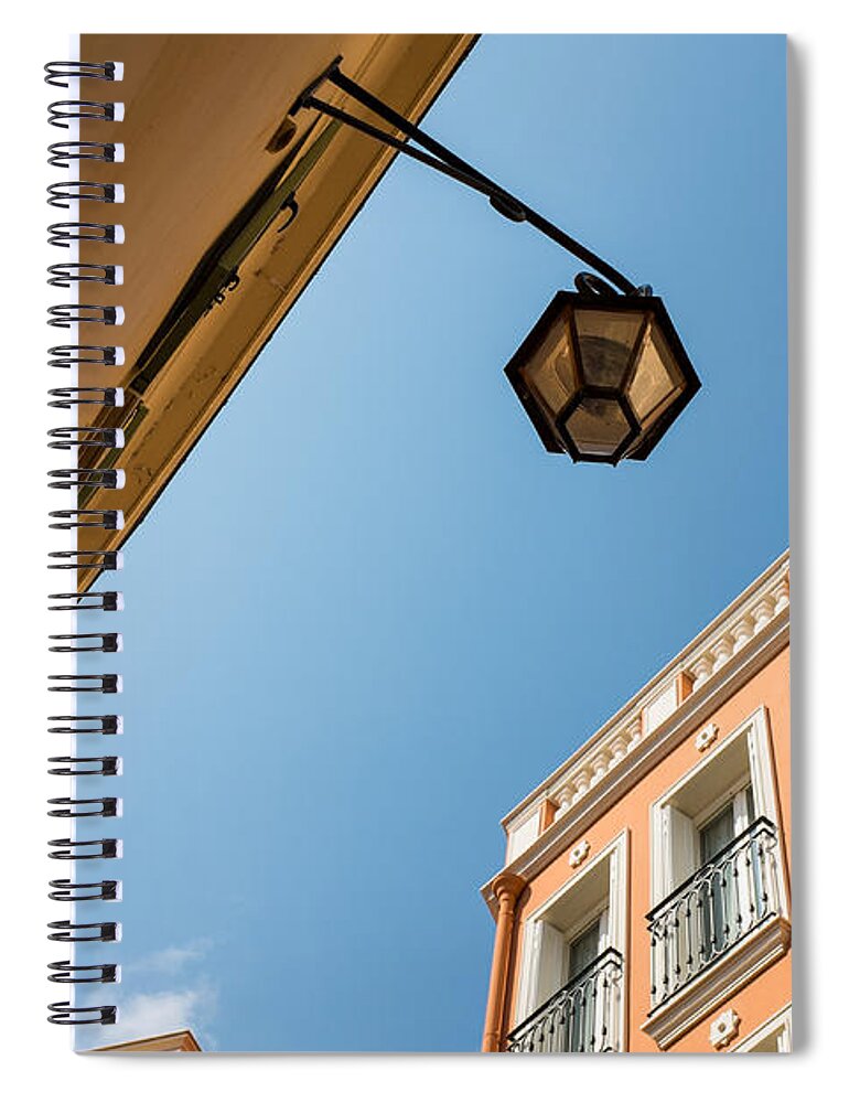Lamp Spiral Notebook featuring the photograph Mediterranean Lamp by Nigel R Bell