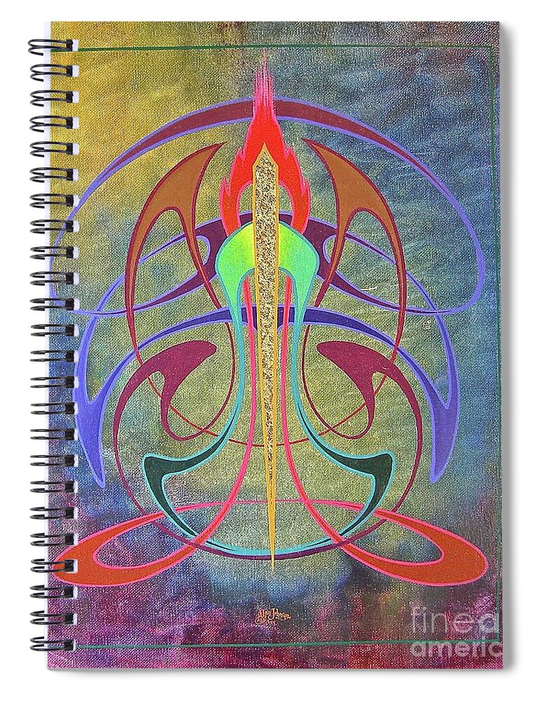 Hot Rod Life Spiral Notebook featuring the painting Mellow New Vo by Alan Johnson