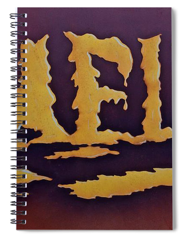 Melt Spiral Notebook featuring the painting Melt by AnnaJo Vahle