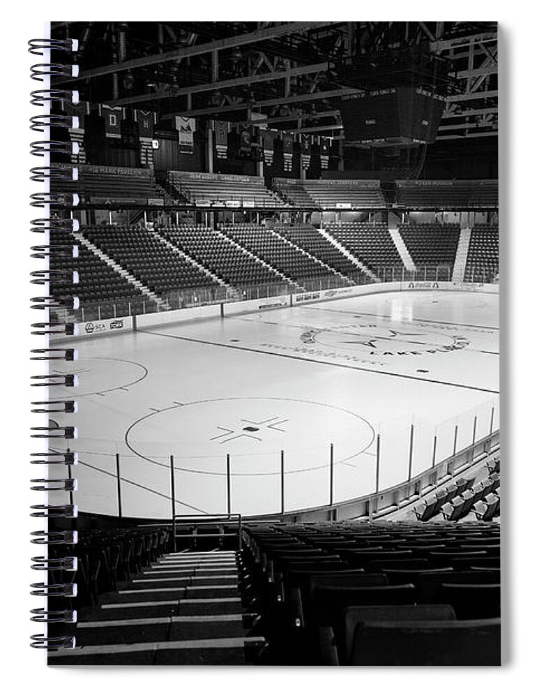 Miracle On Ice Spiral Notebook featuring the photograph Memories of a Miracle - Lake Placid by Stephen Stookey