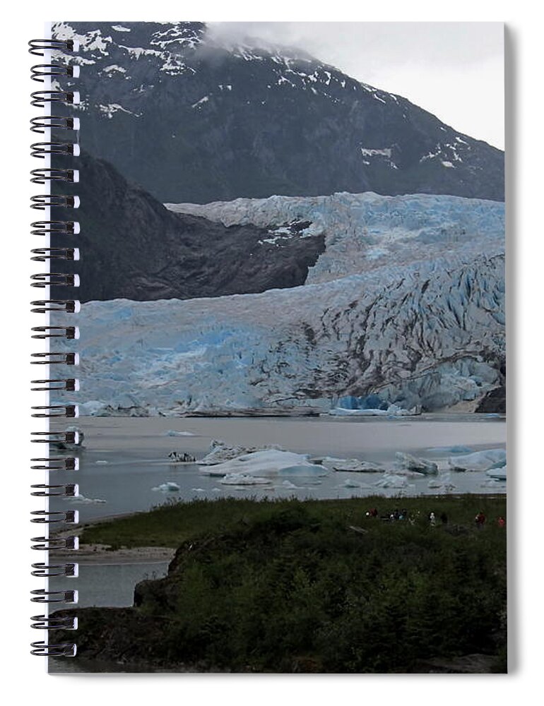 Landscape Spiral Notebook featuring the photograph Mendenhall Glacier by Richard Thomas
