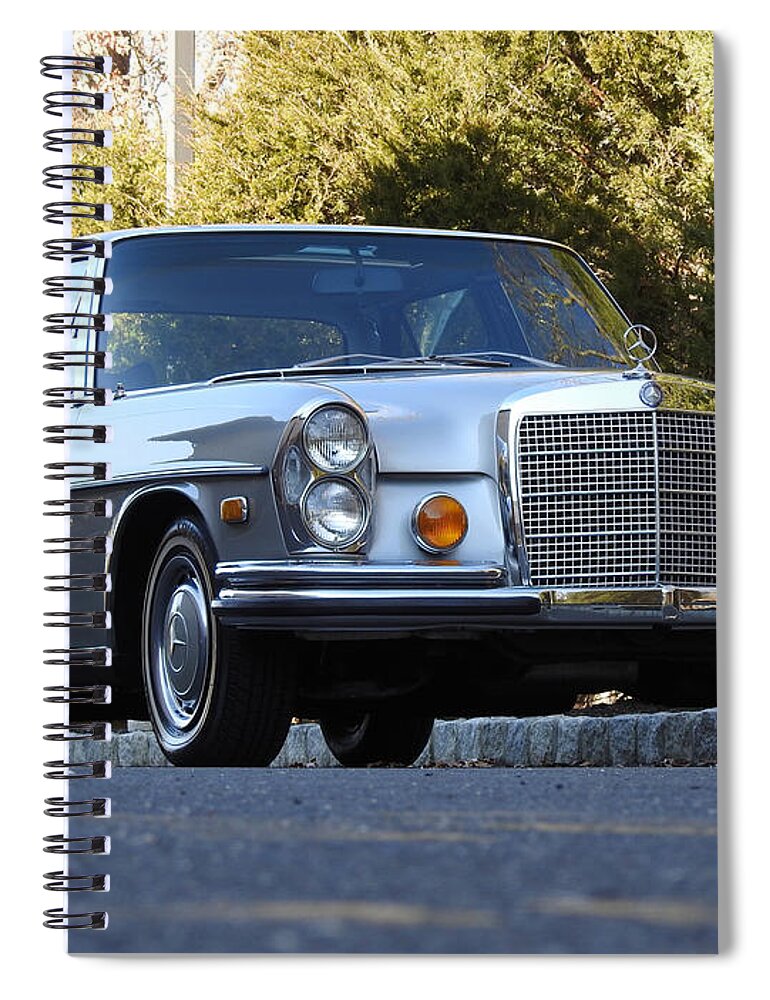 Mercedes-benz 300sel Spiral Notebook featuring the photograph Mercedes-Benz 300SEL by Jackie Russo