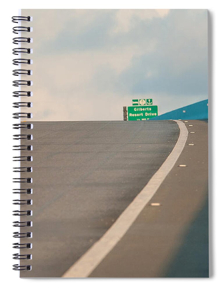 Clouds Spiral Notebook featuring the photograph Merge to the clouds by Brian Green