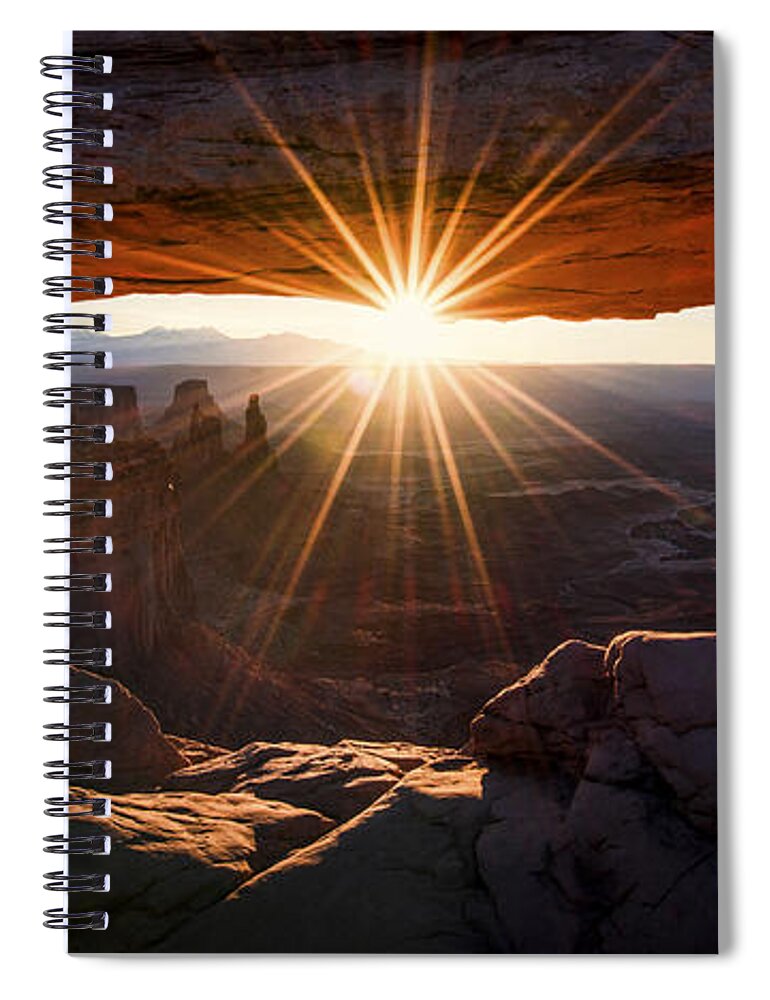 Mesa Glow Spiral Notebook featuring the photograph Mesa Glow by Chad Dutson