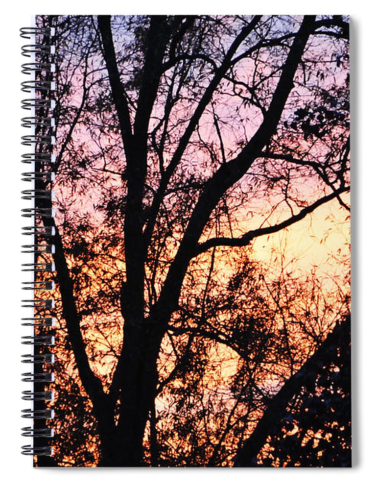 Sunset Spiral Notebook featuring the photograph Mesmerizing Sunset by Gerlinde Keating