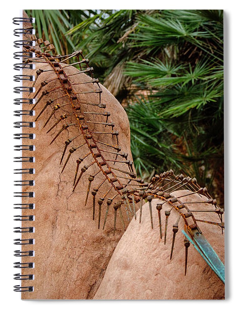 Metal Spiral Notebook featuring the photograph Metal Creeper by Susan McMenamin