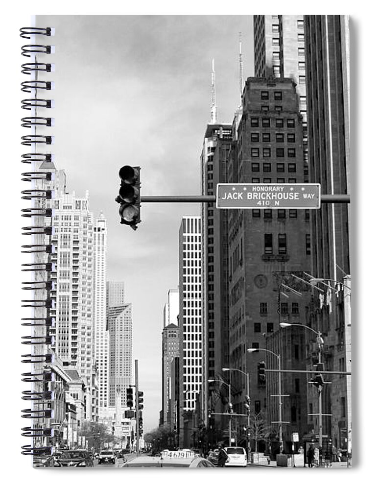 Chicago Spiral Notebook featuring the photograph Michigan Ave - Chicago by Jackson Pearson