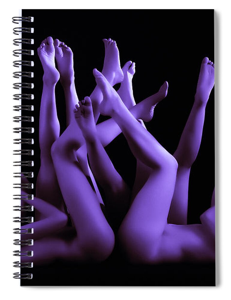 Artistic Spiral Notebook featuring the photograph Midnight forest by Robert WK Clark