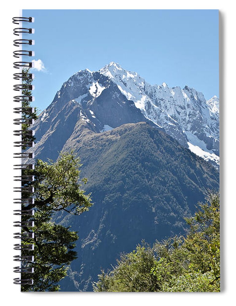 Queenstown Spiral Notebook featuring the photograph Milford Sound, New Zealand by Yurix Sardinelly