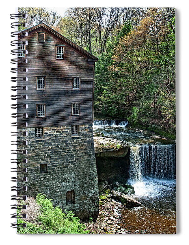 Mill Spiral Notebook featuring the digital art Mill by Dick Pratt