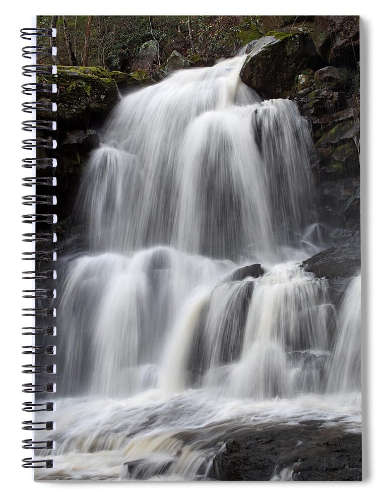 Waterfall Spiral Notebook featuring the photograph Millennial Falls by Lisa Lambert-Shank
