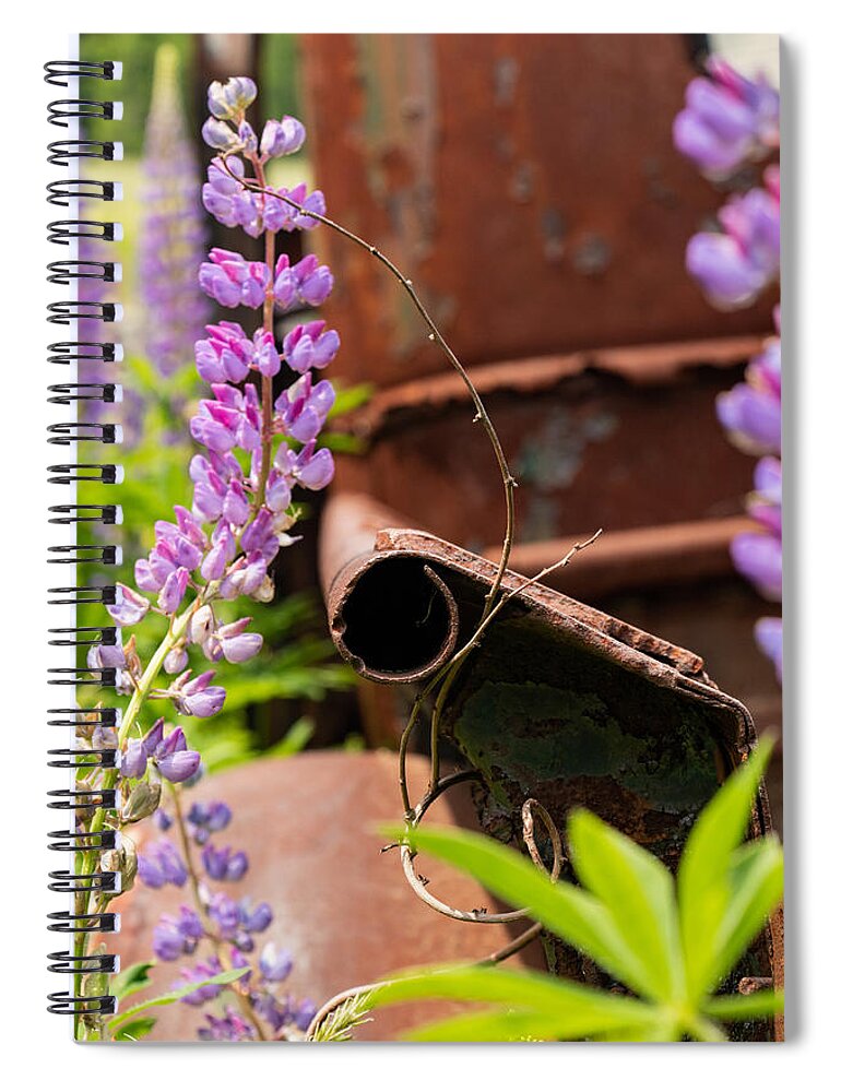 Maine Spiral Notebook featuring the photograph Mimicry by Holly Ross