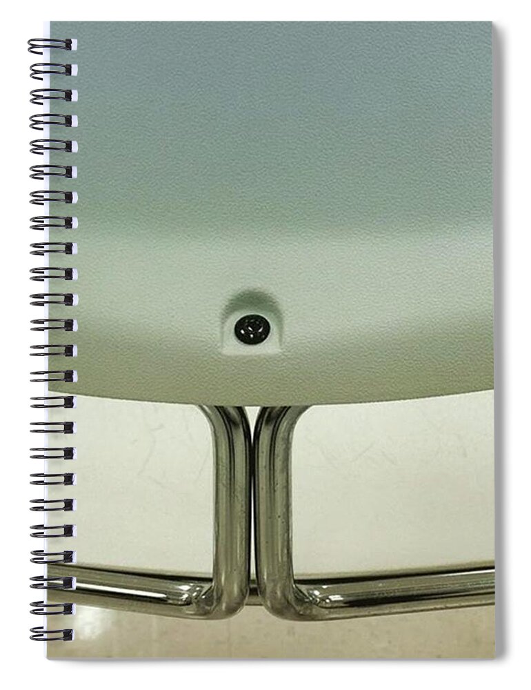 Minimalist Spiral Notebook featuring the photograph #minimal #minimalism #minimalist #white by Ginger Oppenheimer