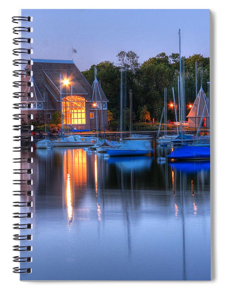 Dock Of The Bay Spiral Notebook featuring the photograph Minneapolis Skyline Photography by Wayne Moran