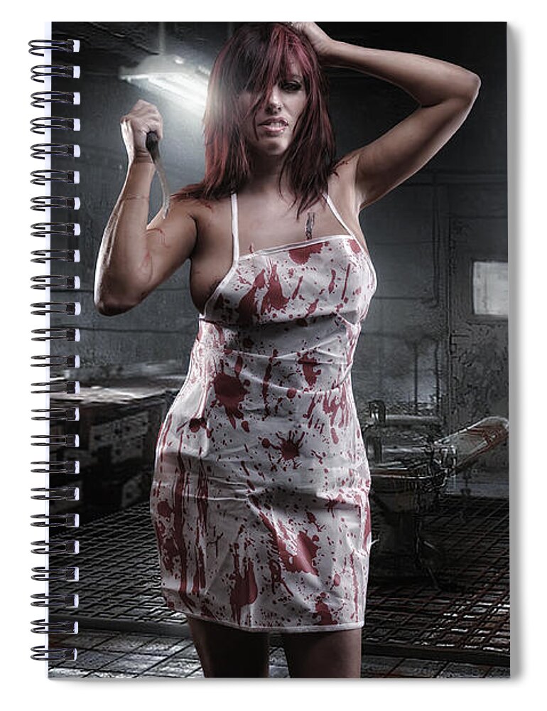 Yhun Suarez Spiral Notebook featuring the photograph Miss Mutilator by Yhun Suarez