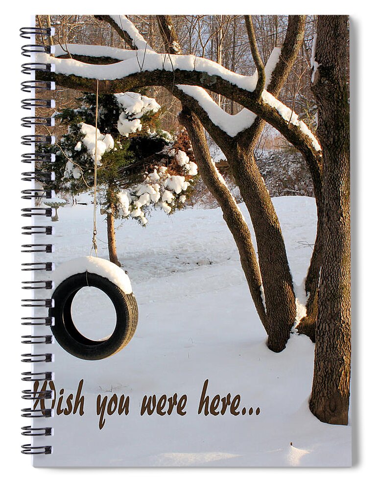 Greeting Card Spiral Notebook featuring the photograph Missing You by Kristin Elmquist