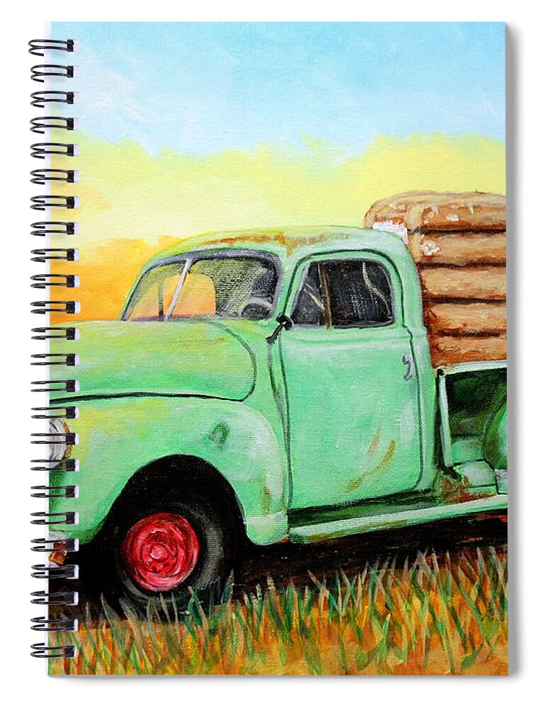 Mississippi Spiral Notebook featuring the painting Mississippi Delta Dirt Road by Karl Wagner