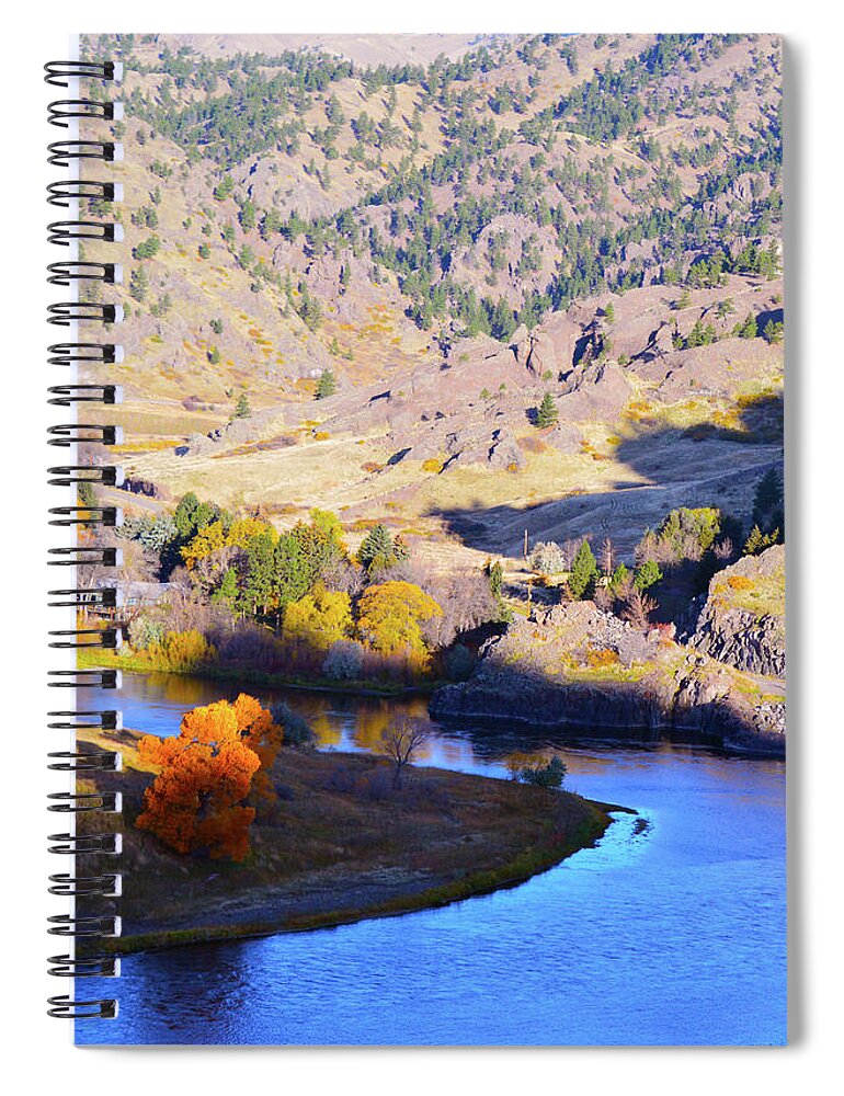  Spiral Notebook featuring the photograph Missouri River by Brian O'Kelly
