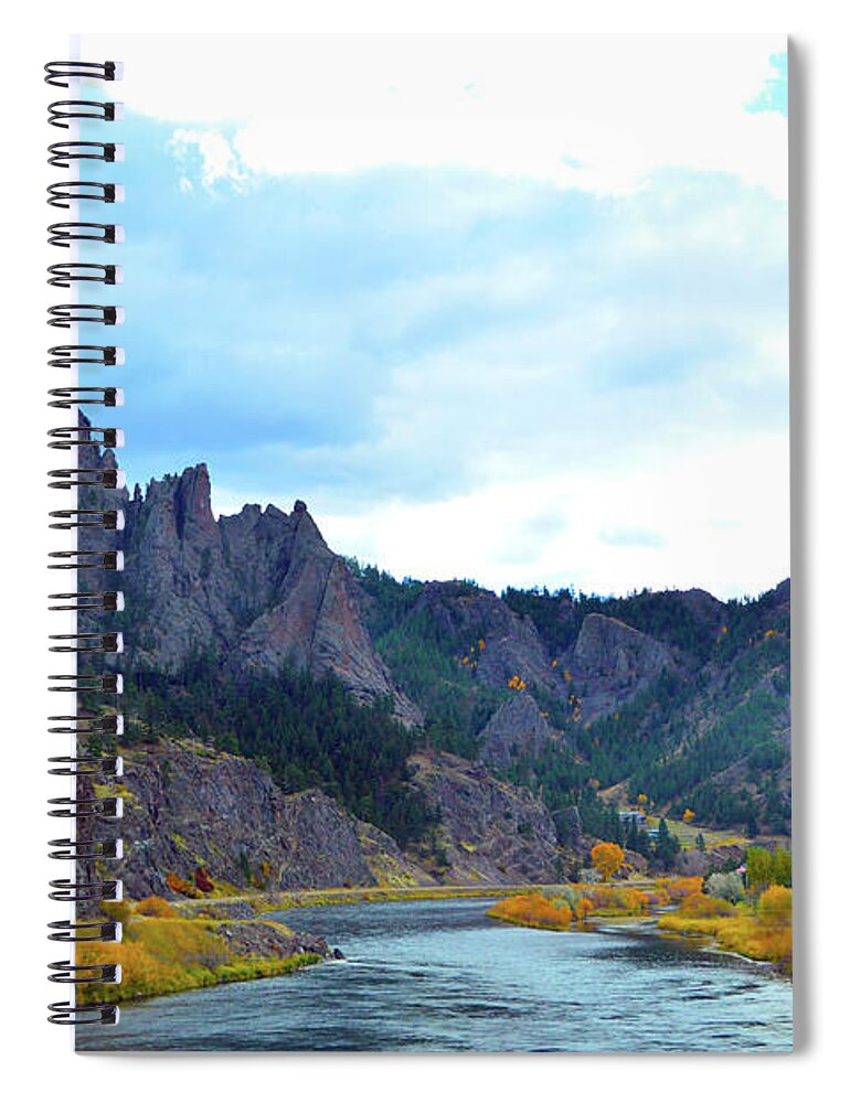 Sky Spiral Notebook featuring the photograph Missouri River Colors by Brian O'Kelly