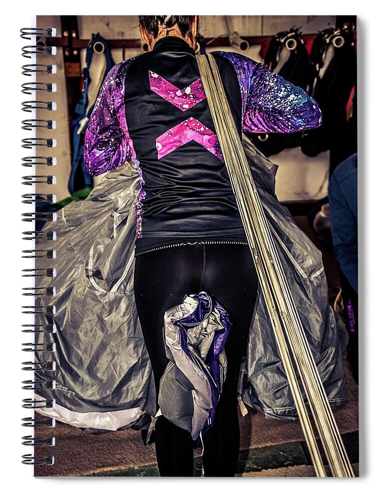 Paracute Spiral Notebook featuring the photograph Missy's Dress by Larkin's Balcony Photography