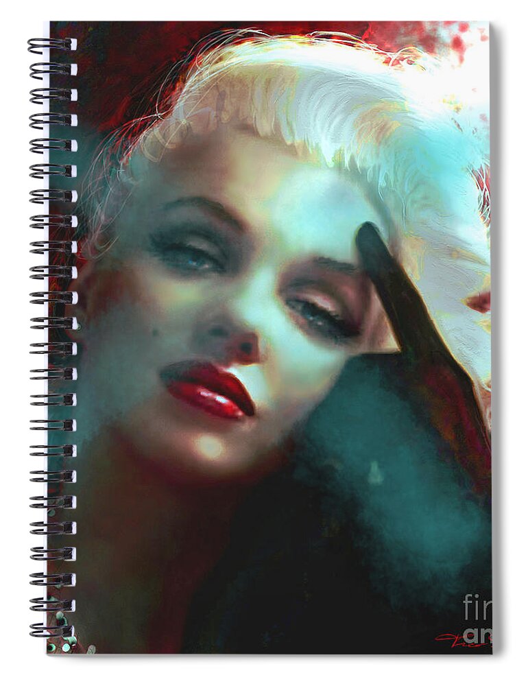 Theo Danella Spiral Notebook featuring the painting MM 128 x by Theo Danella