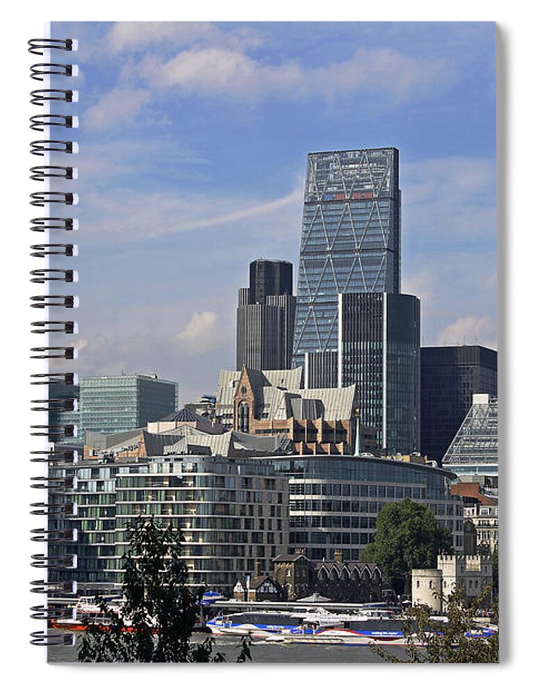 Modern London Spiral Notebook featuring the photograph Modern London by Tony Murtagh