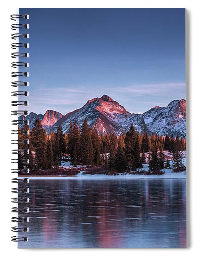 Molas Lake Spiral Notebook featuring the photograph Molas Lake Sunset by Jen Manganello