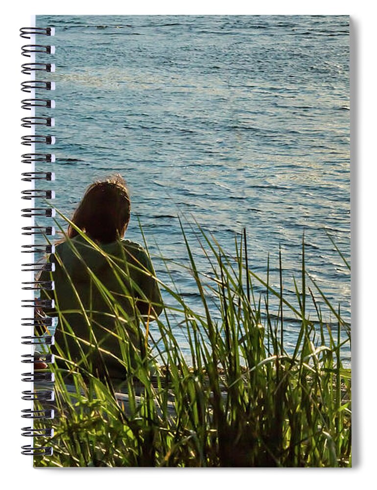 Sea Spiral Notebook featuring the photograph Mother and Son by Ed Clark