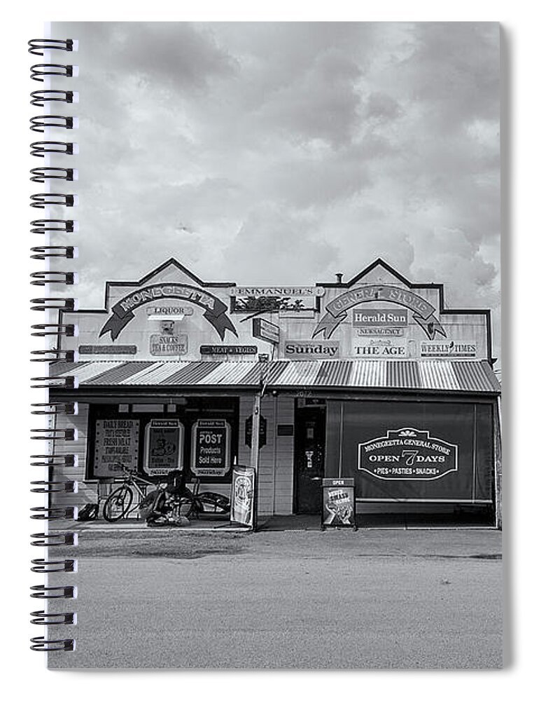Store Spiral Notebook featuring the photograph Monegeetta General Store by Linda Lees