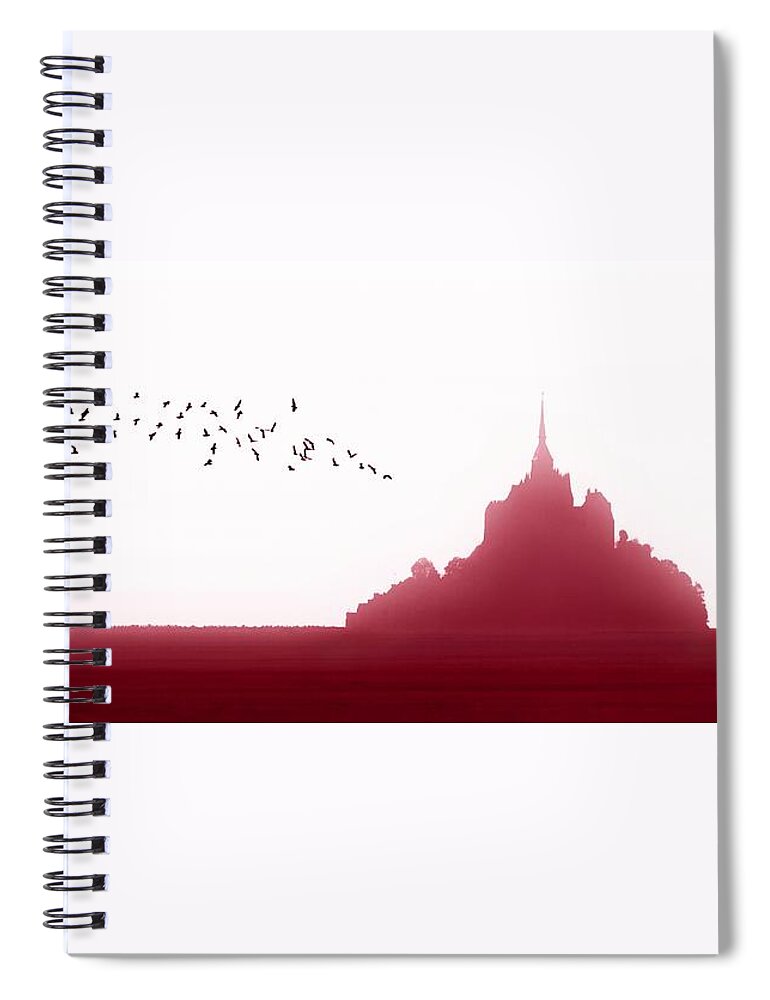 Mont Saint Michel Spiral Notebook featuring the photograph Mont Saint-Michel Fantasy by Joe Bonita