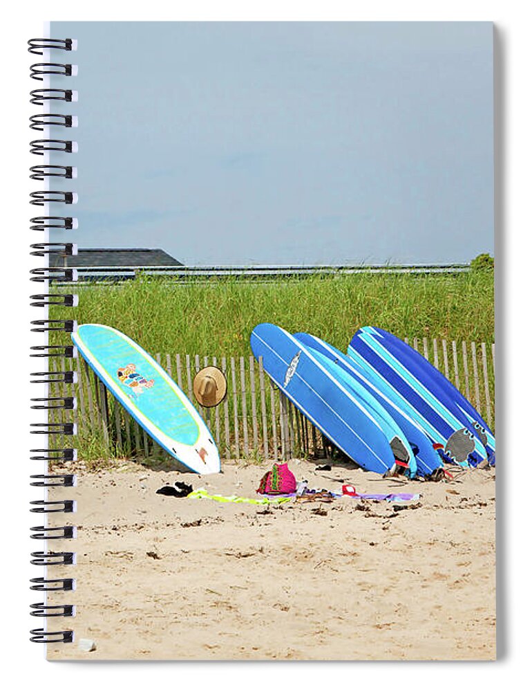 Montauk Spiral Notebook featuring the photograph Montauk Beach Stuff by Art Block Collections