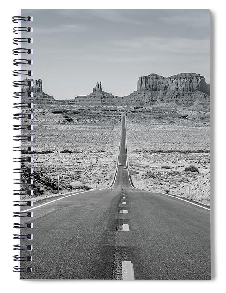 Monument Valley Spiral Notebook featuring the photograph Monument Valley by Margaret Pitcher