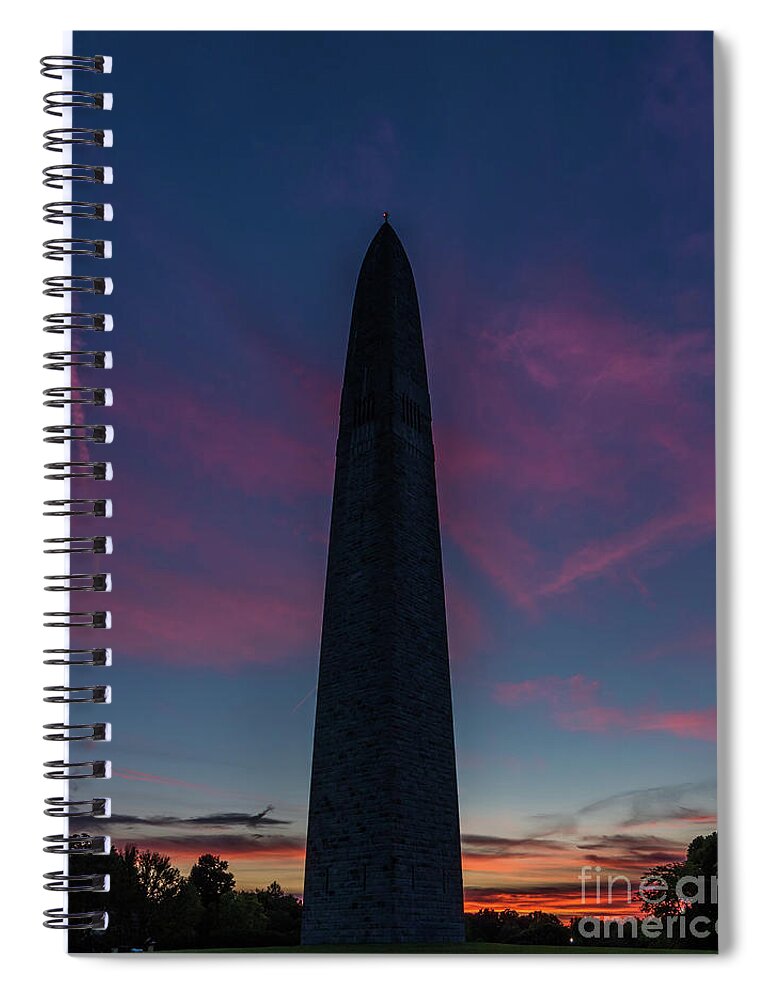 Vemont Spiral Notebook featuring the photograph Monumental Sunset by Phil Spitze