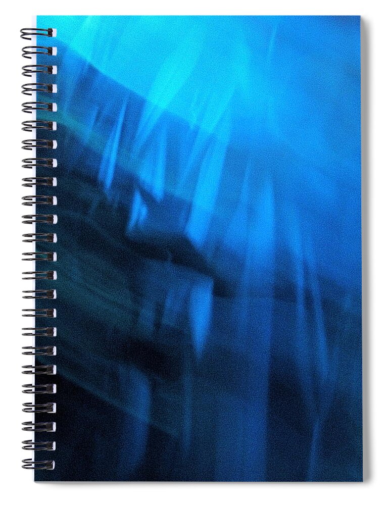 Abstract Spiral Notebook featuring the photograph Moodscape 6 by Sean Griffin