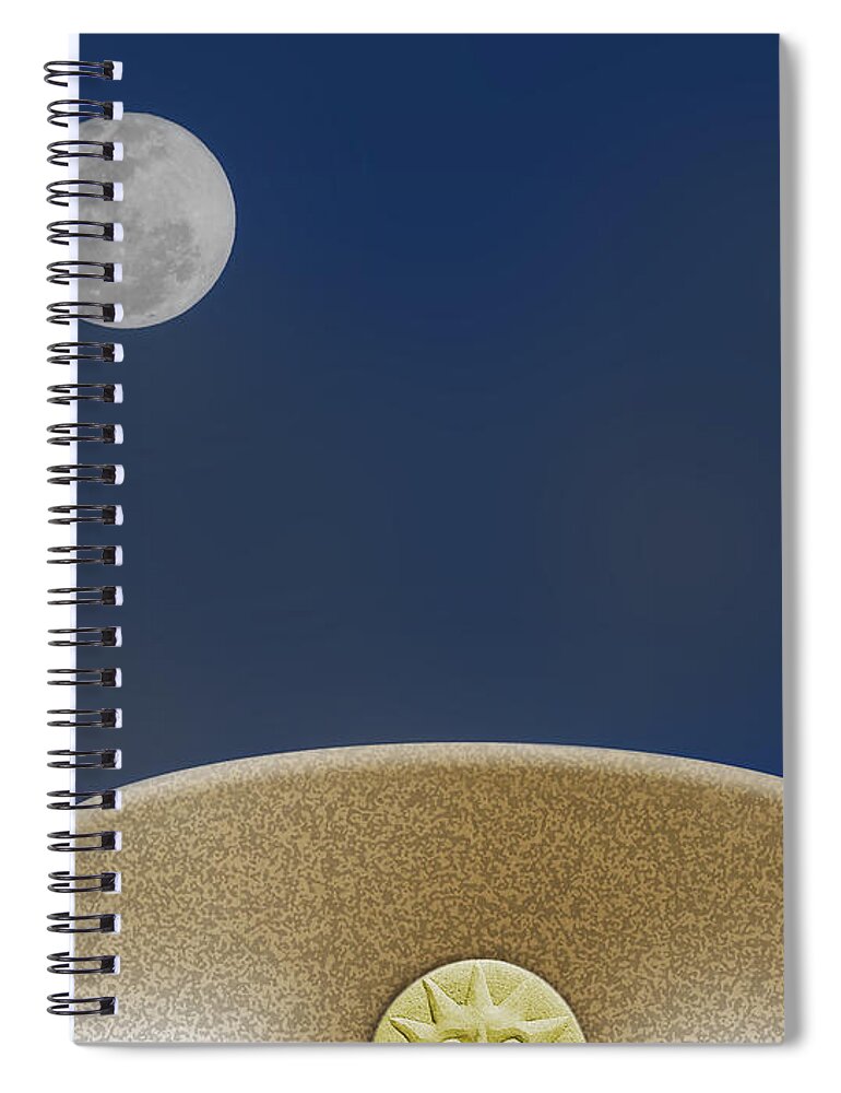 Photography Spiral Notebook featuring the photograph Moon Roof by Paul Wear