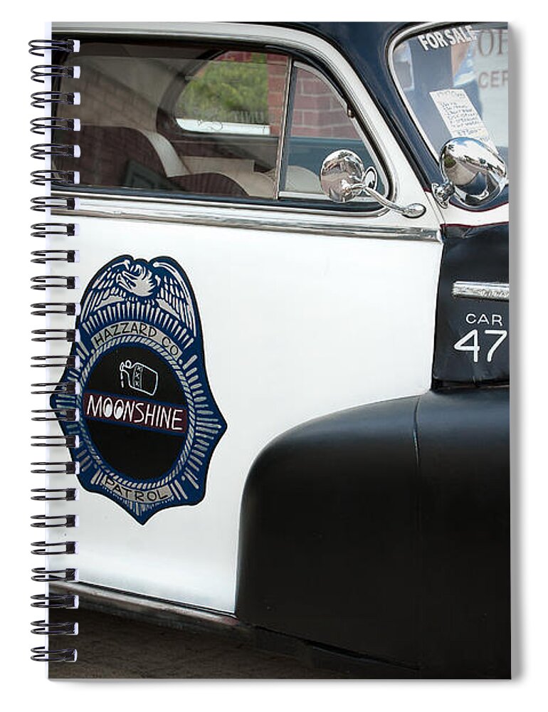 Chevrolet Spiral Notebook featuring the photograph Moonshine Patrol by DigiArt Diaries by Vicky B Fuller