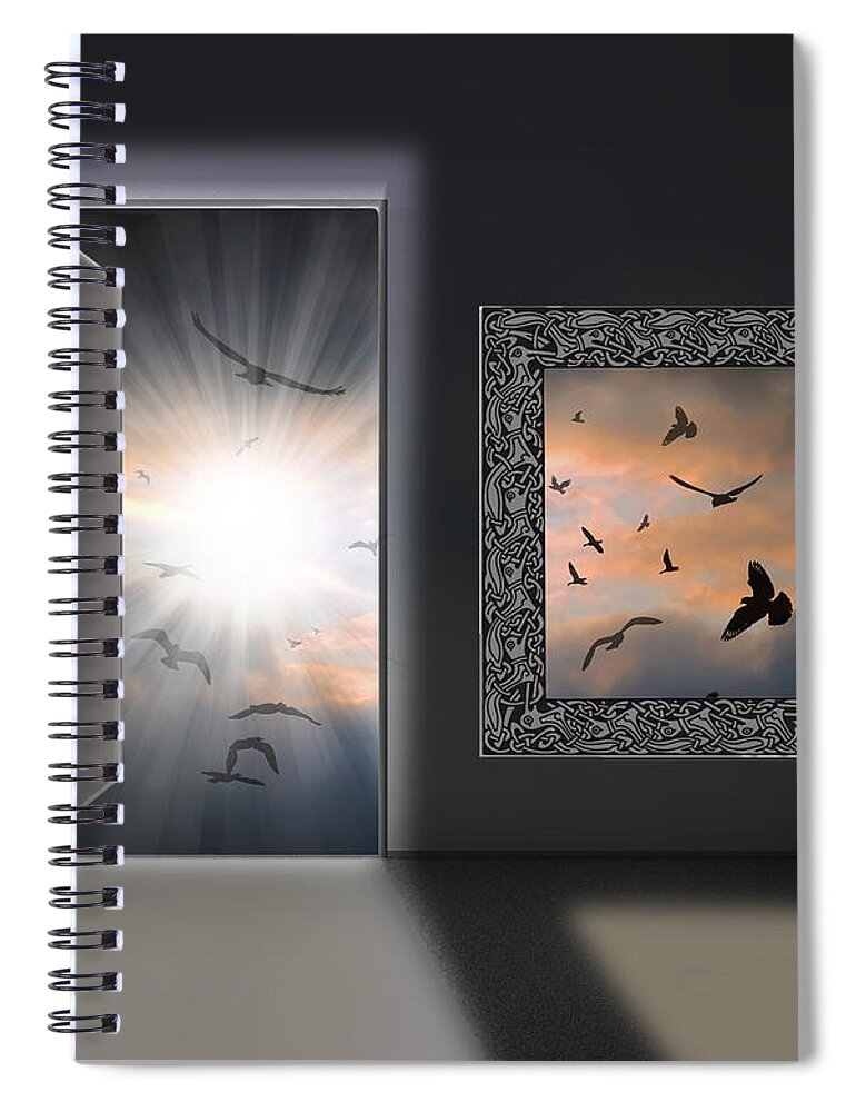 2d Spiral Notebook featuring the photograph More Things In Heaven And Earth by Brian Wallace