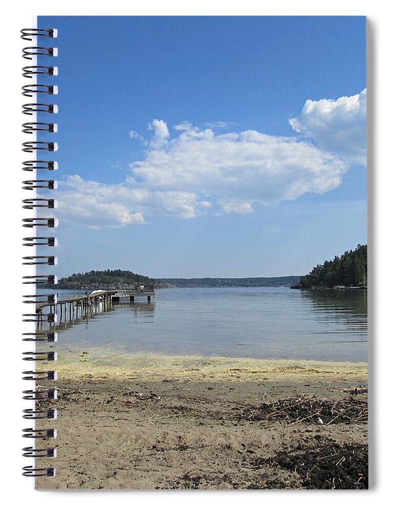 Trosa Spiral Notebook featuring the photograph Aspvik on Morko Island by Chani Demuijlder