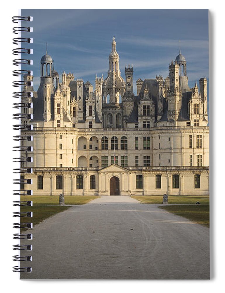 Chateau Spiral Notebook featuring the photograph Morning Chateau by Brian Jannsen