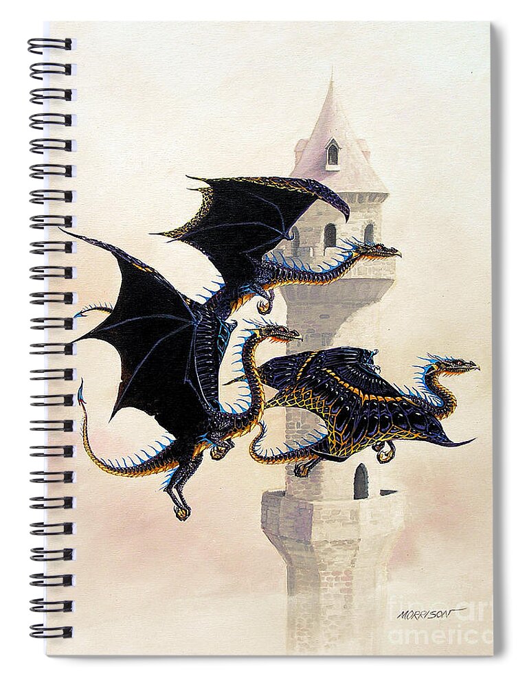 #faatoppicks Spiral Notebook featuring the painting Morning Flight by Stanley Morrison