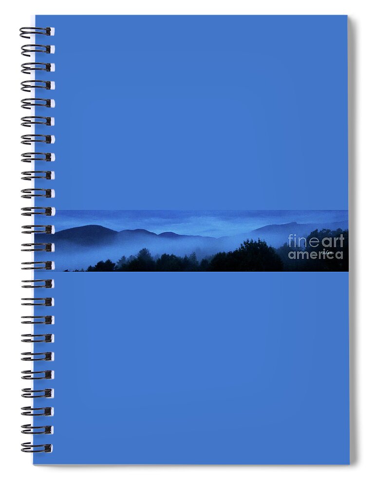 Stowehof Inn Spiral Notebook featuring the photograph Morning Fog North Panorama by Felipe Adan Lerma