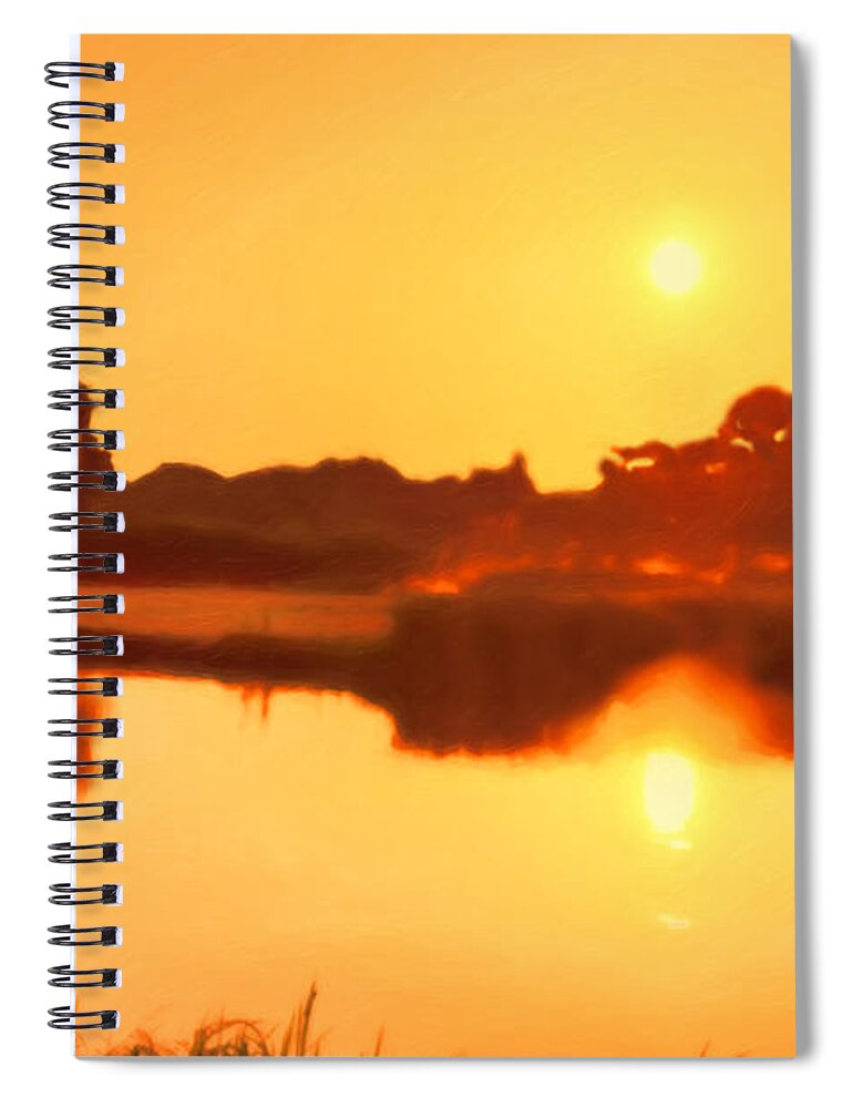 Morning Spiral Notebook featuring the photograph Morning Glory by Nadia Sanowar