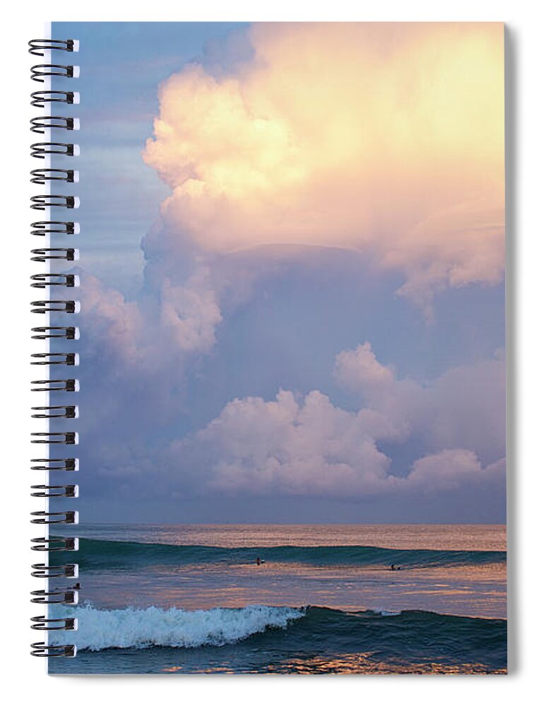 Surfing Spiral Notebook featuring the photograph Morning Glory by Nik West