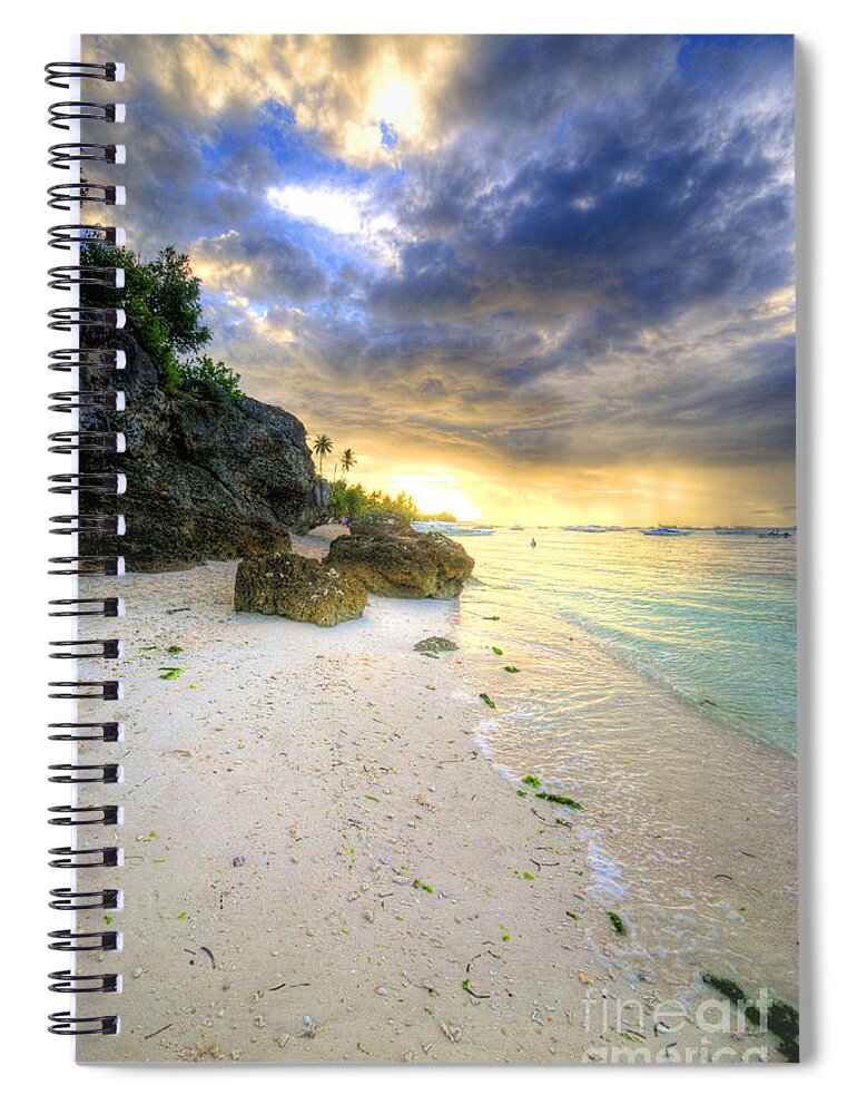 Yhun Suarez Spiral Notebook featuring the photograph Morning Glow by Yhun Suarez