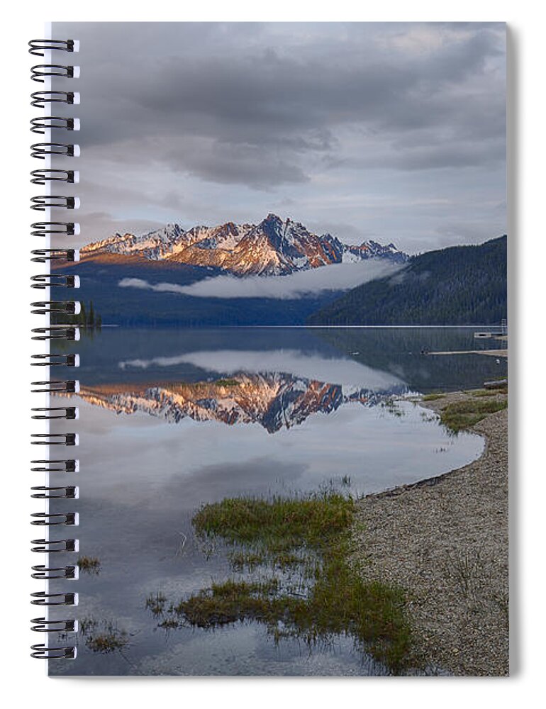 Nature Spiral Notebook featuring the photograph Morning Kiss by Idaho Scenic Images Linda Lantzy