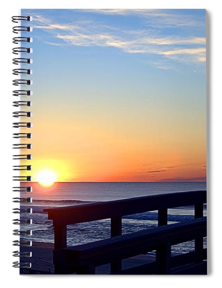 Beach Walk Spiral Notebook featuring the photograph Morning by Newwwman