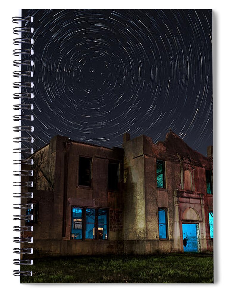 Abandoned School House Spiral Notebook featuring the photograph Mosheim Texas Schoolhouse by Keith Kapple