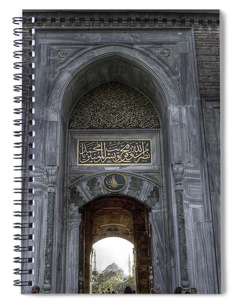 Mosque Spiral Notebook featuring the photograph Mosque by Jackie Russo