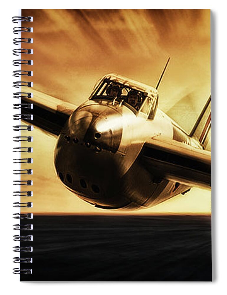 Mosquito Spiral Notebook featuring the digital art Mosquito by Airpower Art