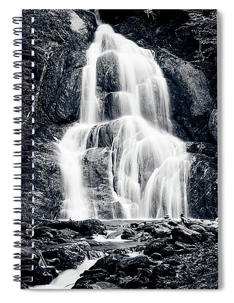 #jefffolger Spiral Notebook featuring the photograph Moss Glen Falls Vt waterfall by Jeff Folger